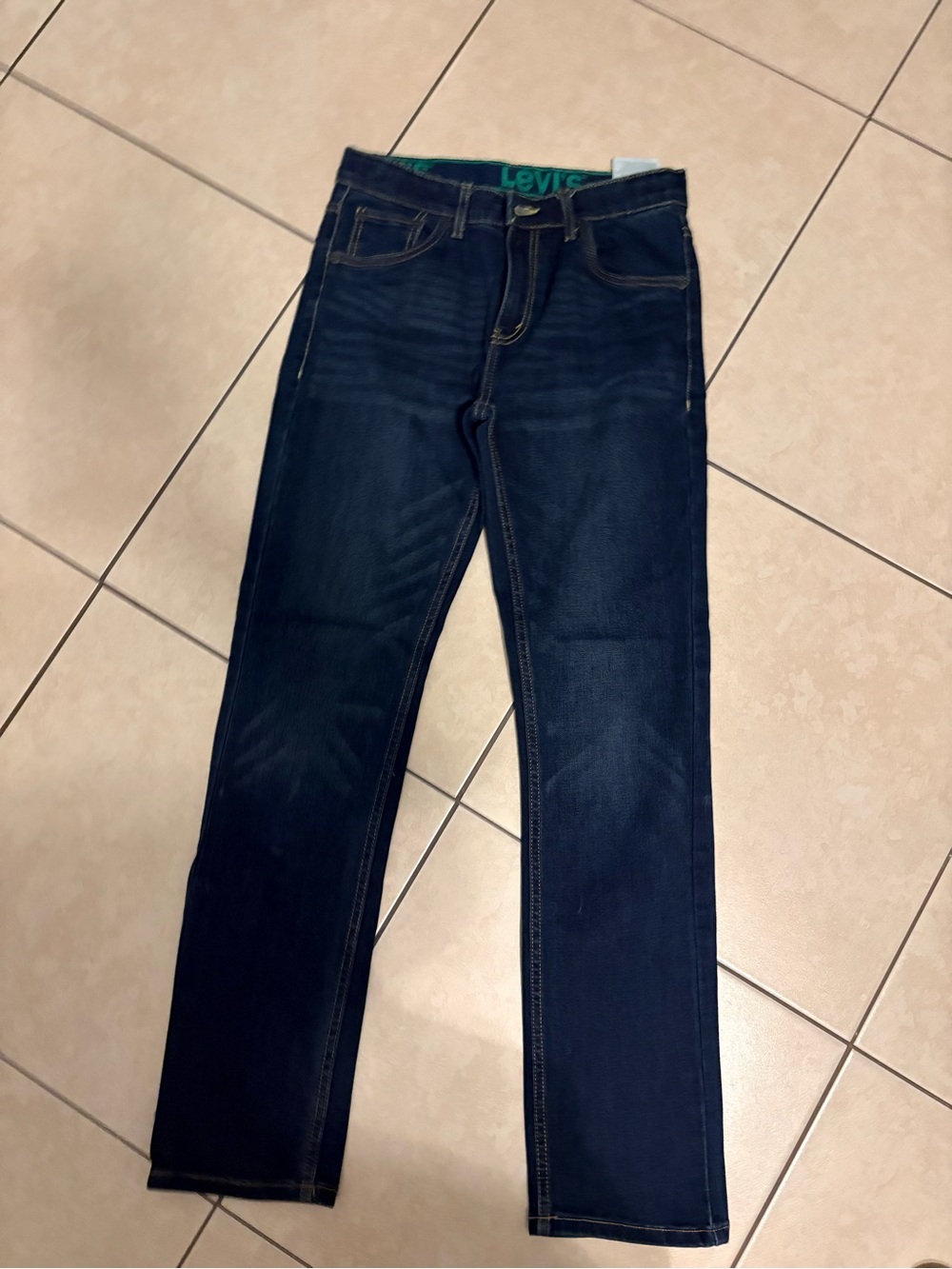 Levi's Boys  Dark Indigo Slim Straight Jeans